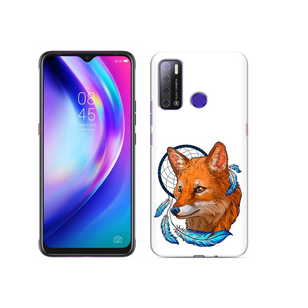 

Чехол MyPads Tocco для Tecno Pouvoir 4 лиса и ловец снов, Прозрачный, Tocco