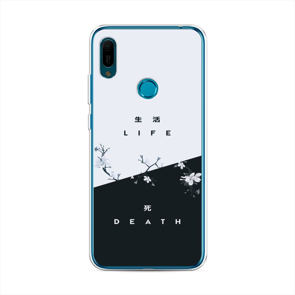

Чехол Awog на Huawei Y6 2019 "Life and death", Черный;серый, 68650-7