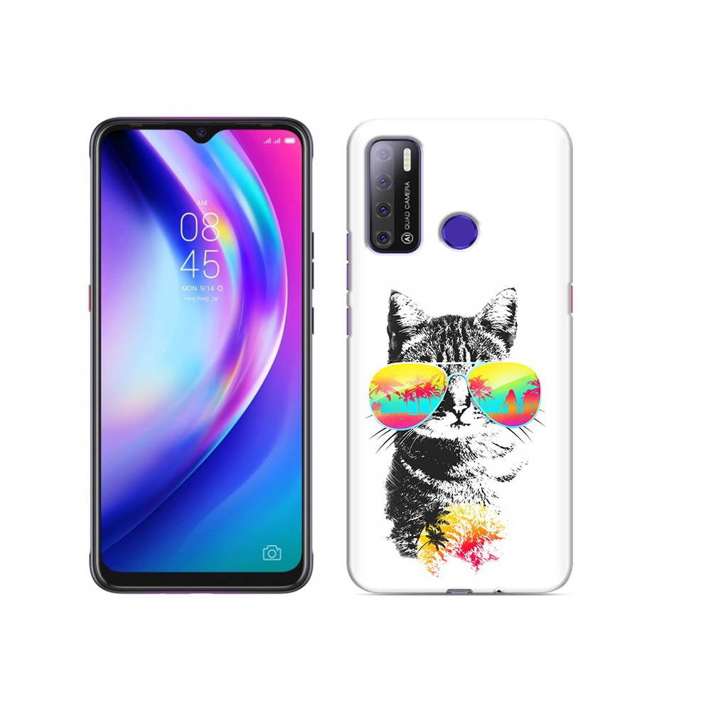 

Чехол MyPads Tocco для Tecno Pouvoir 4 крутой кот, Прозрачный, Tocco