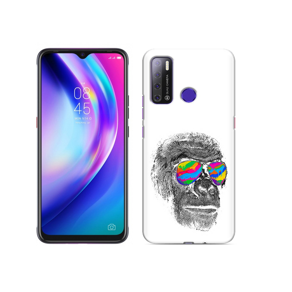 

Чехол MyPads Tocco для Tecno Pouvoir 4 крутая обезьяна в очках, Прозрачный, Tocco