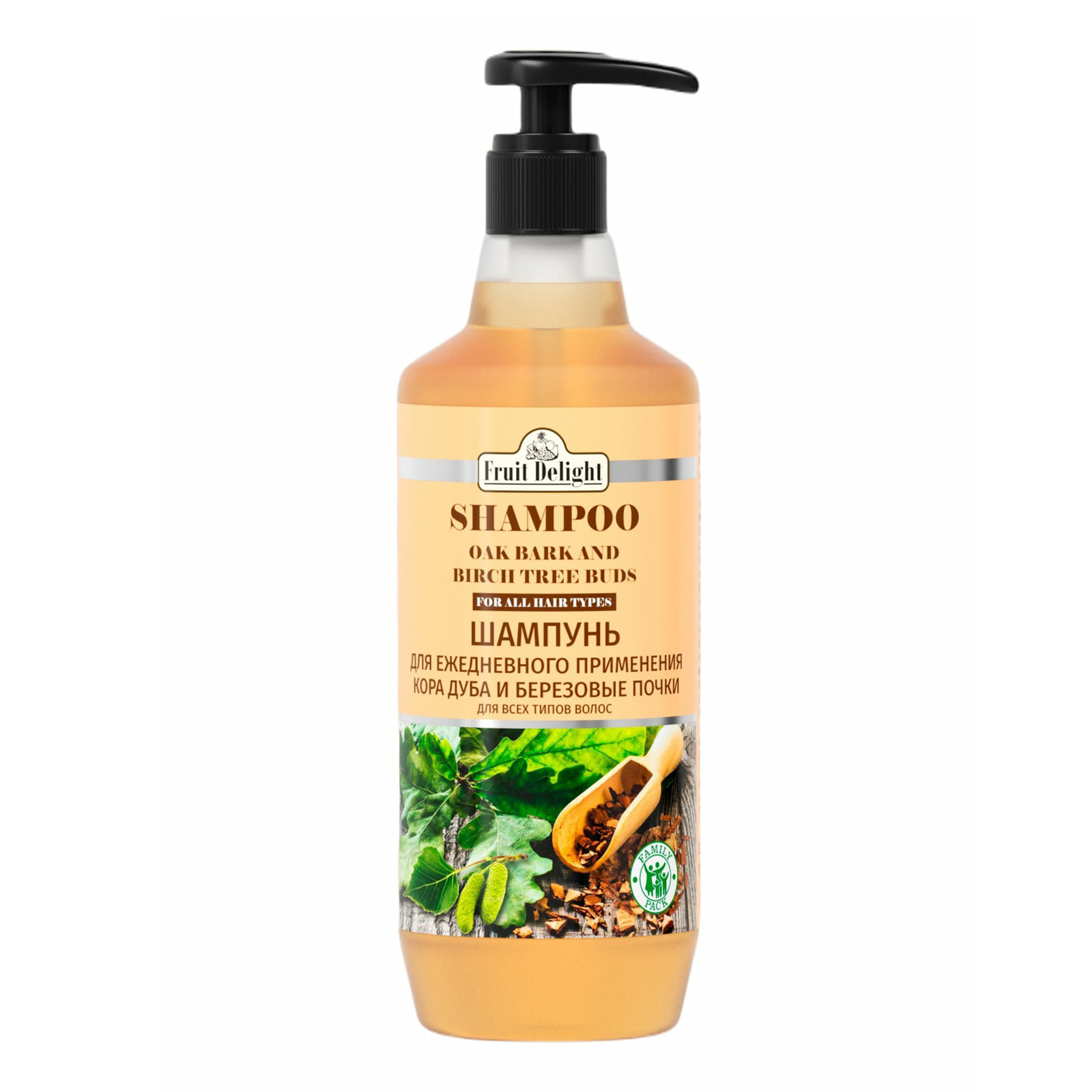 Шампунь Fruit Delight Кора дуба Увлажняющий для всех типов волос 1 л