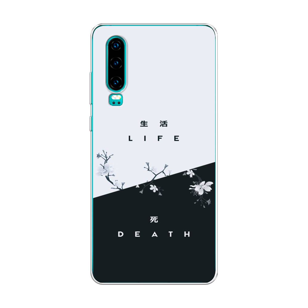 

Чехол Awog на Huawei P30 "Life and death", Черный;серый, 68550-7