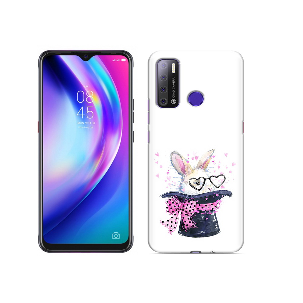 

Чехол MyPads Tocco для Tecno Pouvoir 4 кролик в шляпе, Прозрачный, Tocco