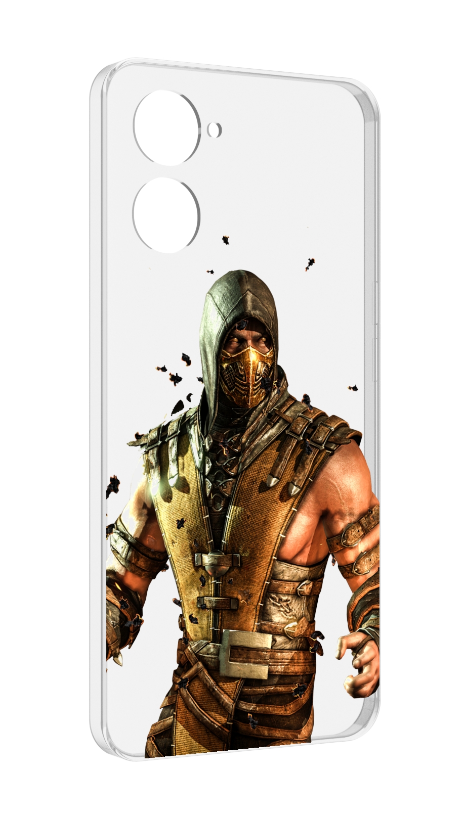 

Чехол MyPads Mortal Kombat scorpion для Realme 10S противоударный, Tocco