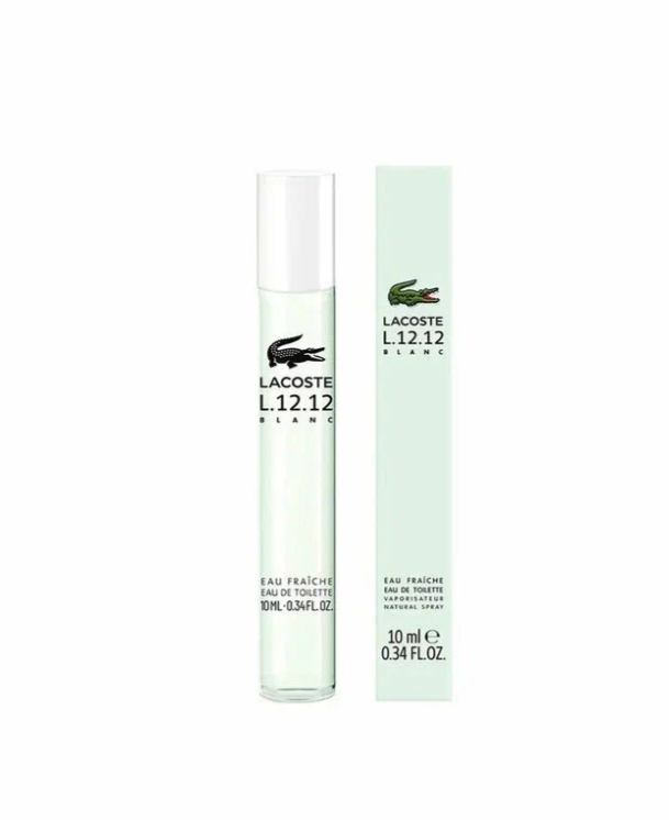 Туалетная вода Lacoste men L1212 Blanc Eau Fraiche мужская 10 мл