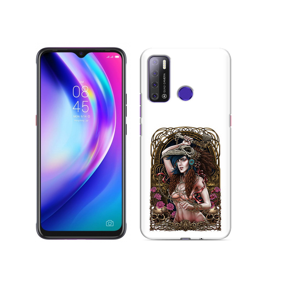 

Чехол MyPads Tocco для Tecno Pouvoir 4 красивая девушка рисунок, Прозрачный, Tocco