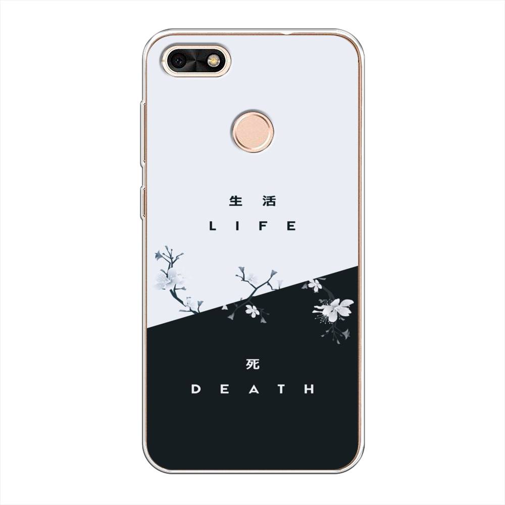 

Чехол Awog на Huawei Nova Lite (2017) "Life and death", Черный;серый, 64750-7