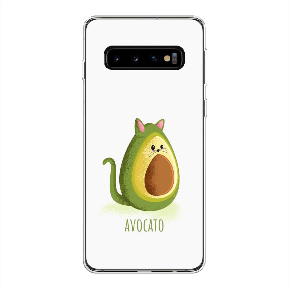 фото Силиконовый чехол "avocato" на samsung galaxy s10 + awog