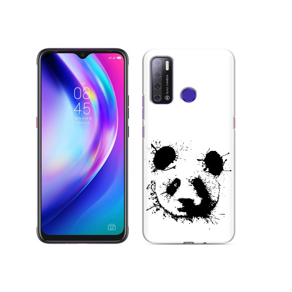 

Чехол MyPads Tocco для Tecno Pouvoir 4 клякса-панда, Прозрачный, Tocco