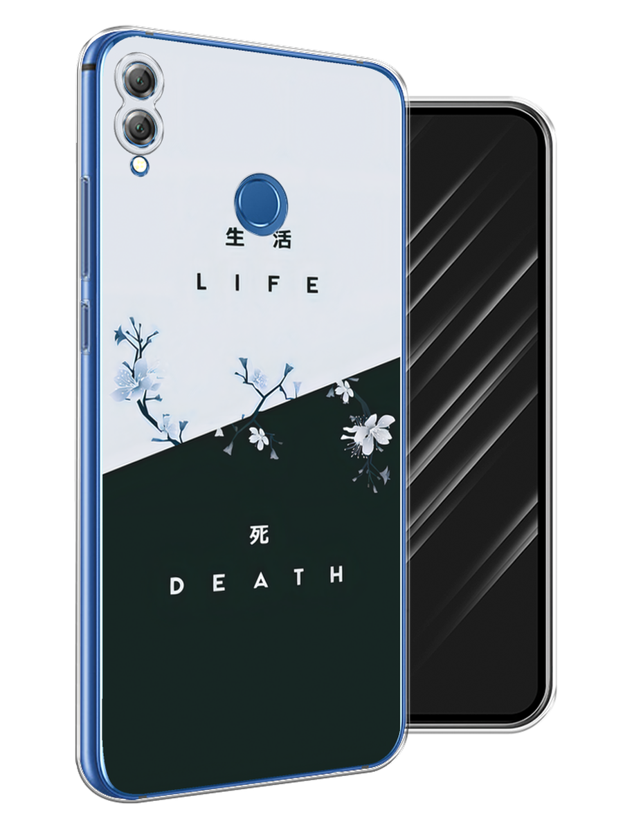 

Чехол Awog на Honor 8X "Life and death", Черный;серый, 66750-7