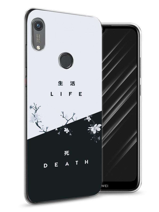 

Чехол Awog на Honor 8A (8A Pro/Prime) "Life and death", Черный;серый, 68750-7