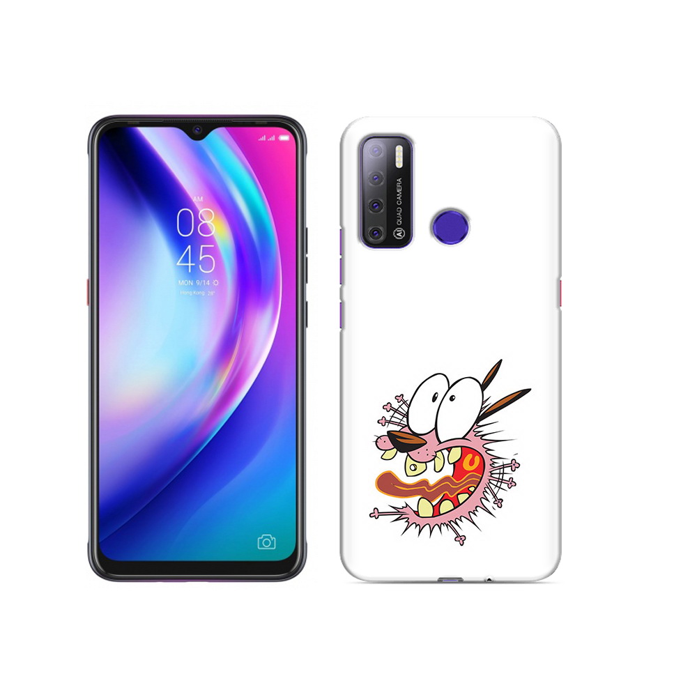 

Чехол MyPads Tocco для Tecno Pouvoir 4 испуганный бобик, Прозрачный, Tocco