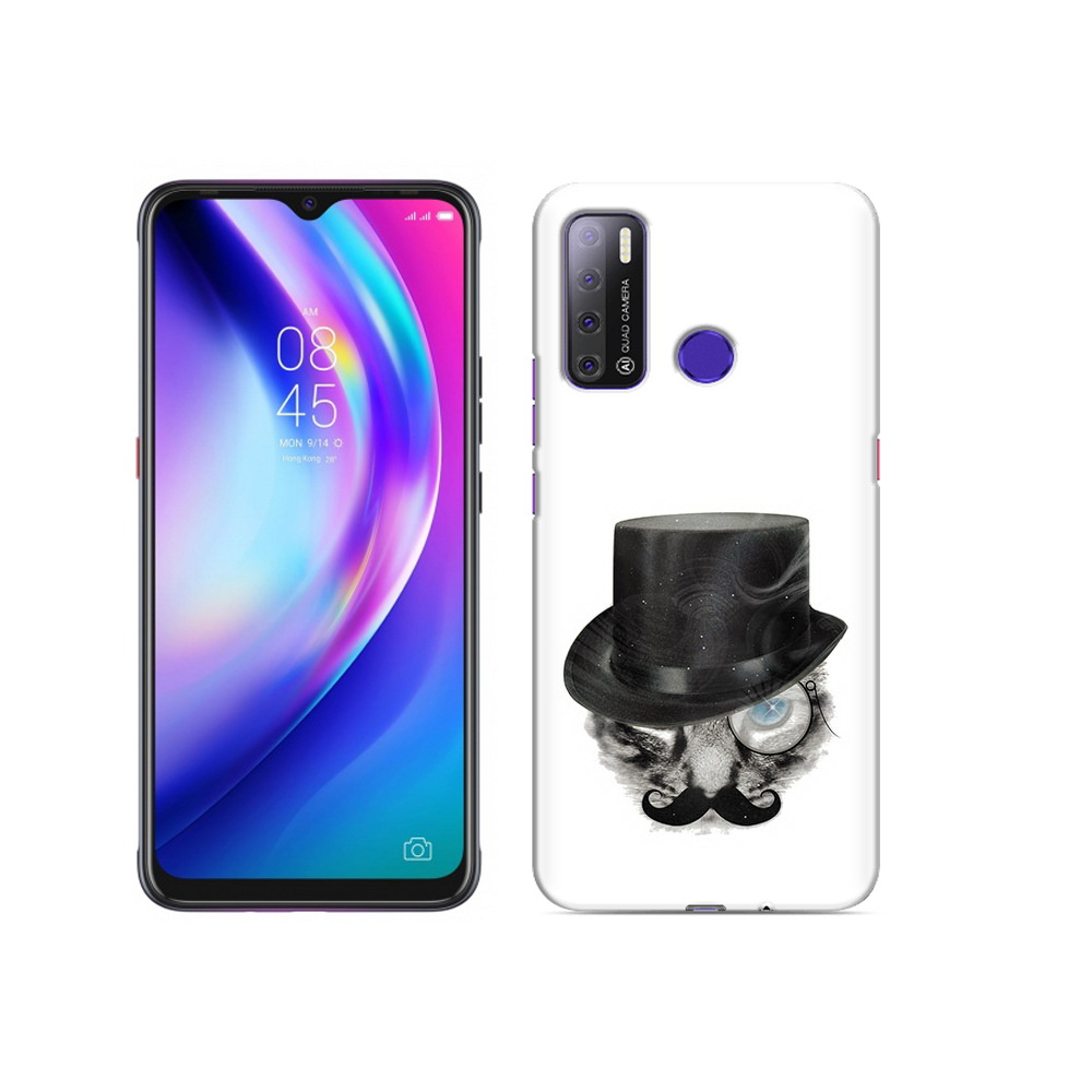 

Чехол MyPads Tocco для Tecno Pouvoir 4 интелегентный кот, Прозрачный, Tocco