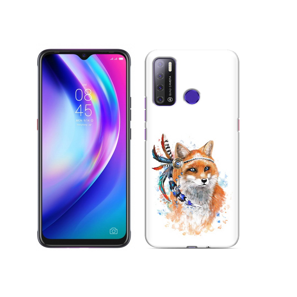 

Чехол MyPads Tocco для Tecno Pouvoir 4 инду лиса, Прозрачный, Tocco
