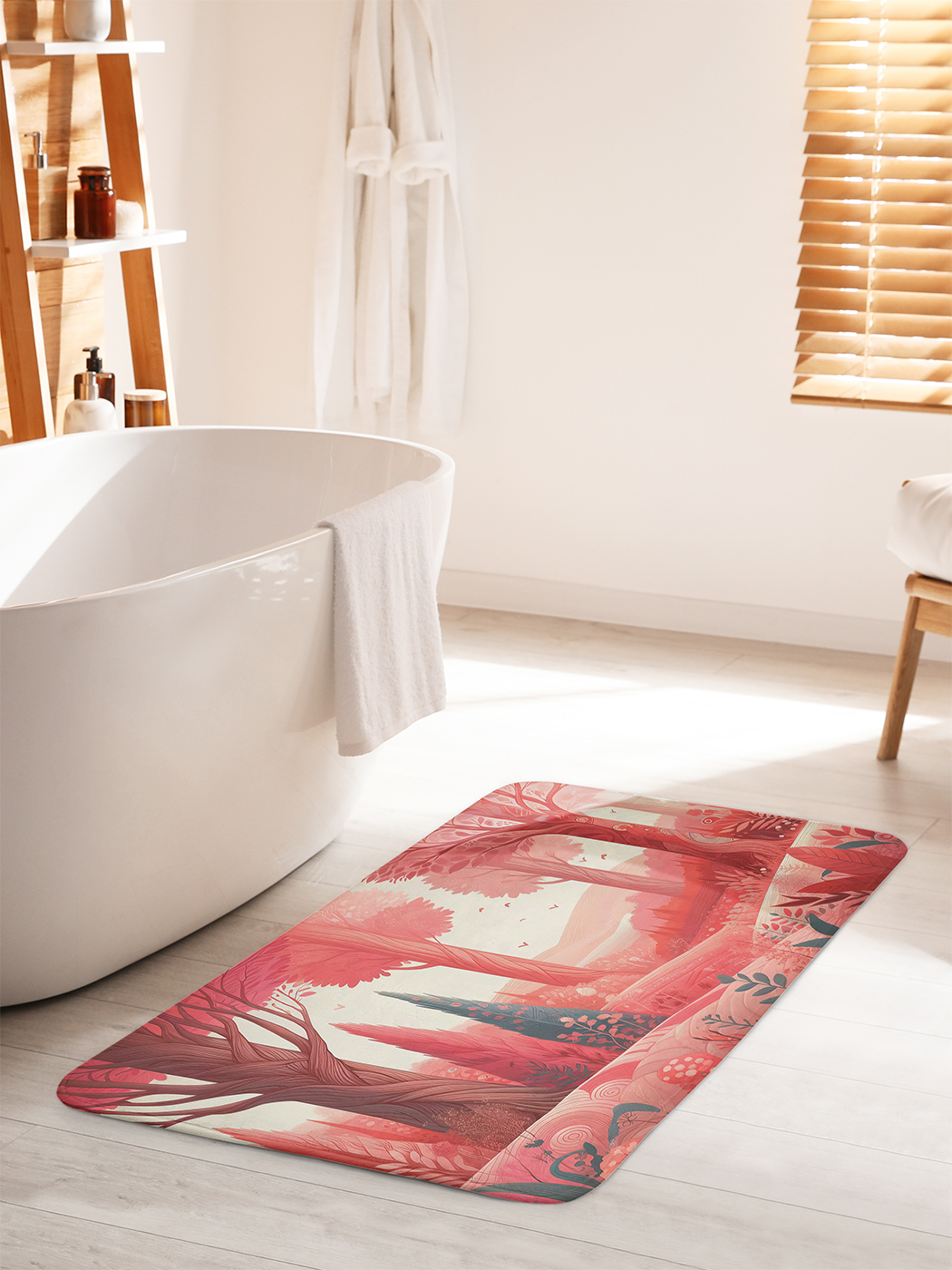 

Коврик для ванной туалета душа JoyArty "Красный пейзаж", bath_sd1430_60x100