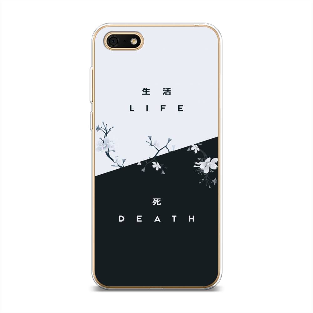 

Чехол Awog на Honor 7A Prime "Life and death", Черный;серый, 6105850-7