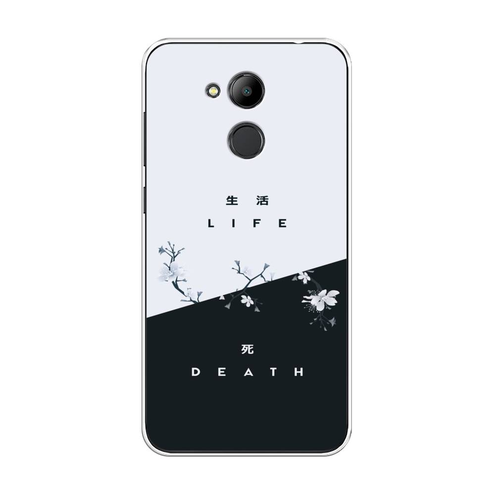 

Чехол Awog на Honor 6C Pro "Life and death", Черный;серый, 63850-7