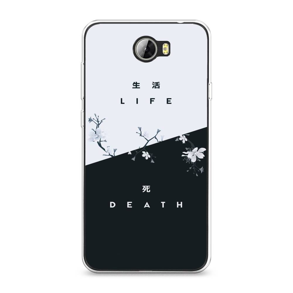 

Чехол Awog на Honor 5A "Life and death", Черный;серый, 60350-7