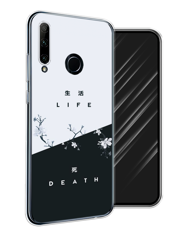 

Чехол Awog на Honor 20 Lite 2019 "Life and death", Черный;серый, 68950-7