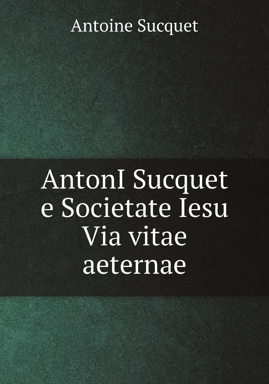 

AntonI Sucquet e Societate Iesu Via vitae aeternae