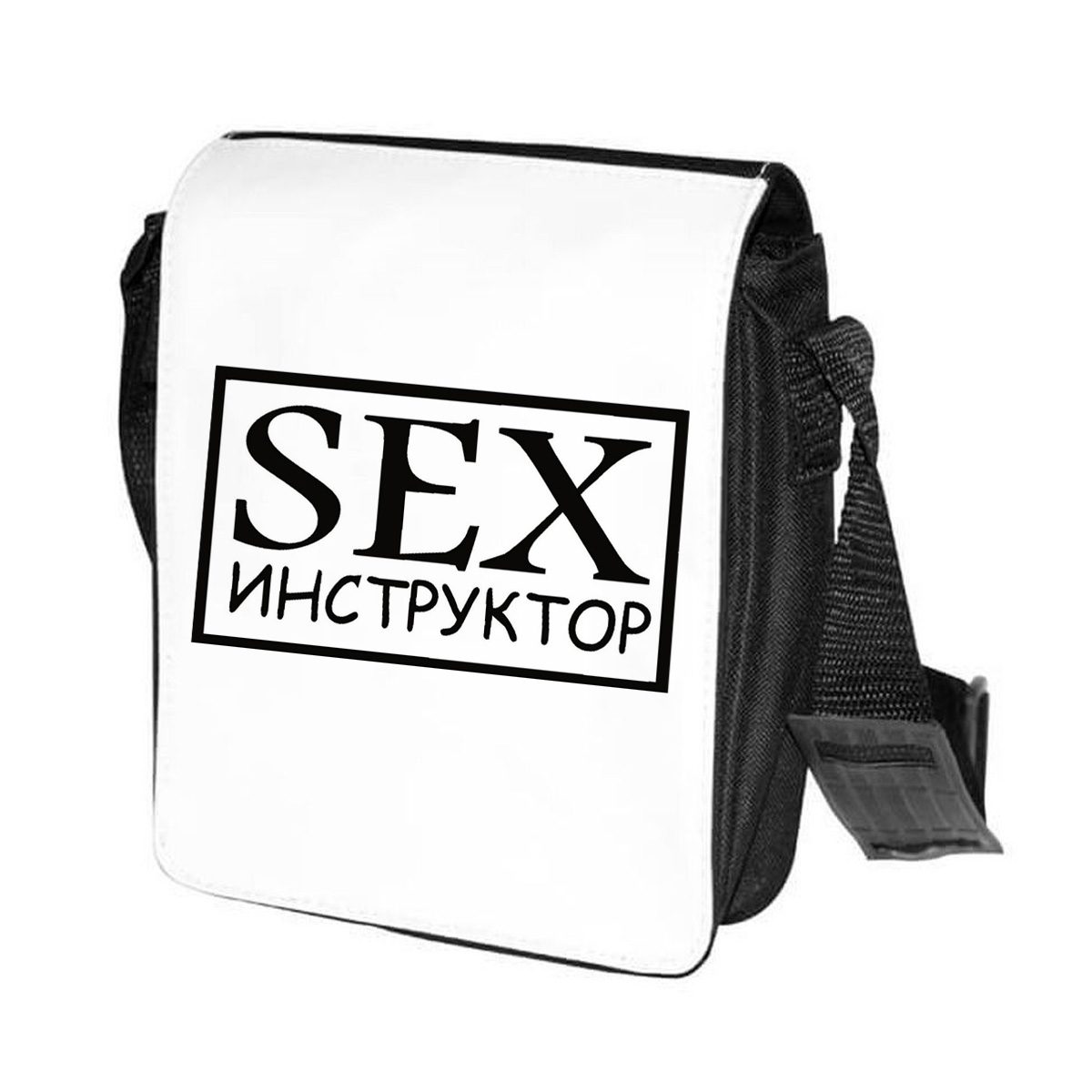 

Сумка унисекс CoolPodarok CN011198 черно-белый, Черный;белый, CN011198