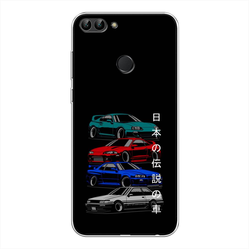 

Чехол Awog на Huawei Y9 2018 "JDM Legend cars", Зеленый;красный;синий, 64950-5