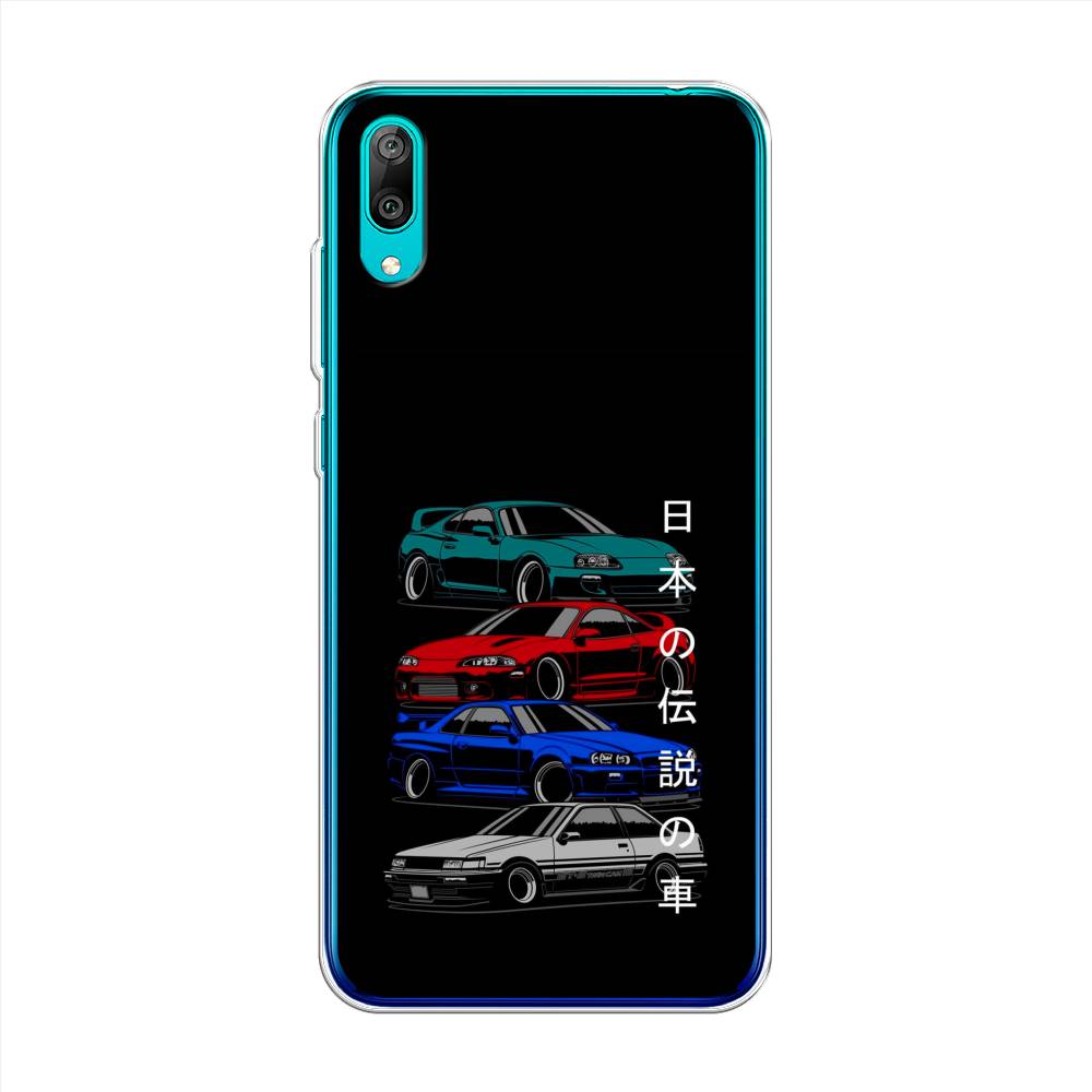 фото Чехол awog "jdm legend cars" для huawei y7 prime 2019