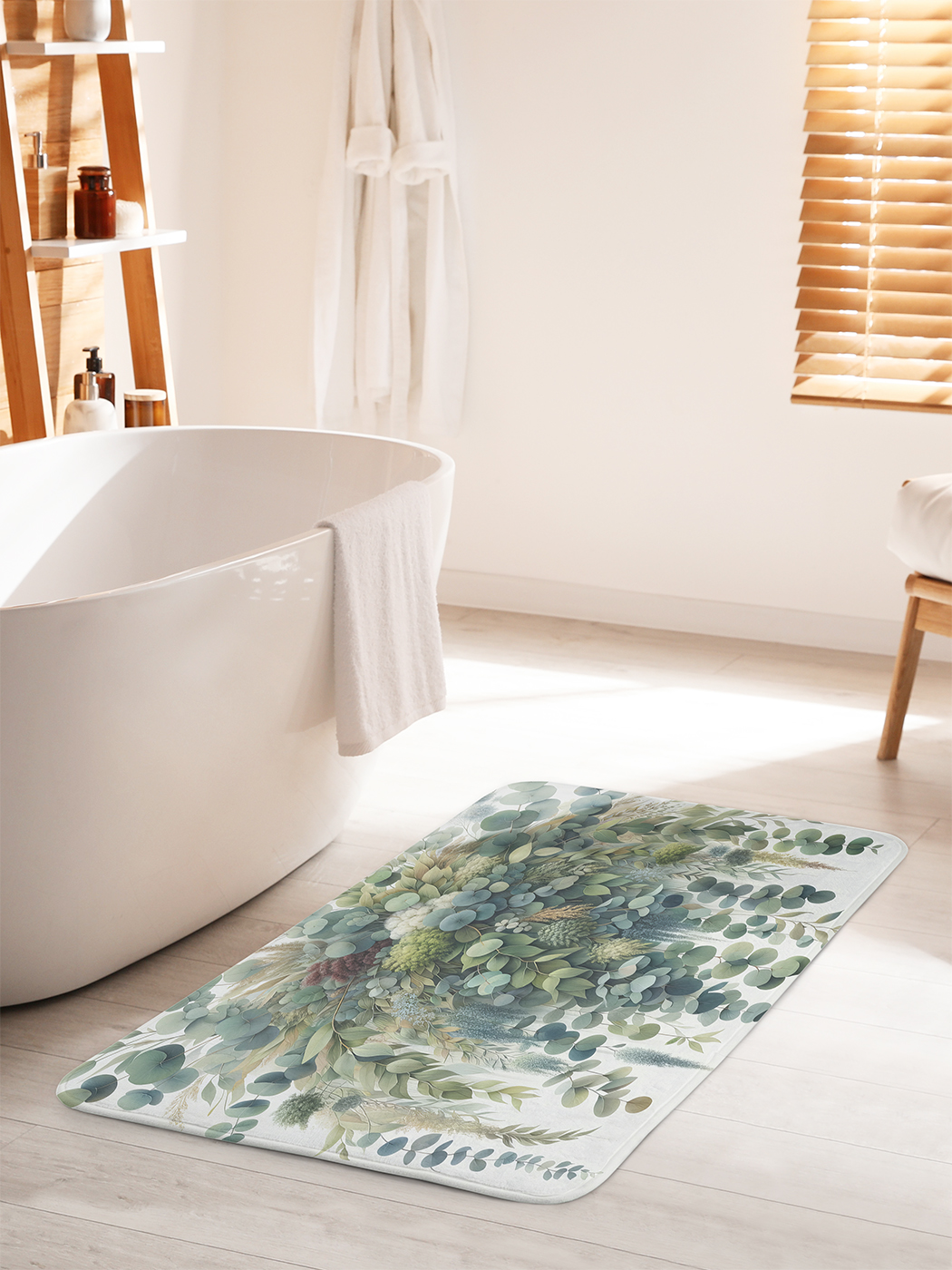 

Коврик для ванной туалета душа JoyArty "Полевые растения", bath_sd1745_60x100