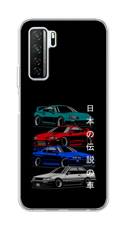 

Чехол Awog на Huawei P40 lite 5G "JDM Legend cars", Зеленый;красный;синий, 6103050-5