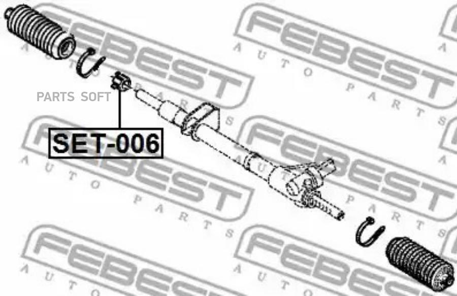 

FEBEST Рем рулев.рейки RENAULT MEGANE II 2002-2008 FEBEST SET-006