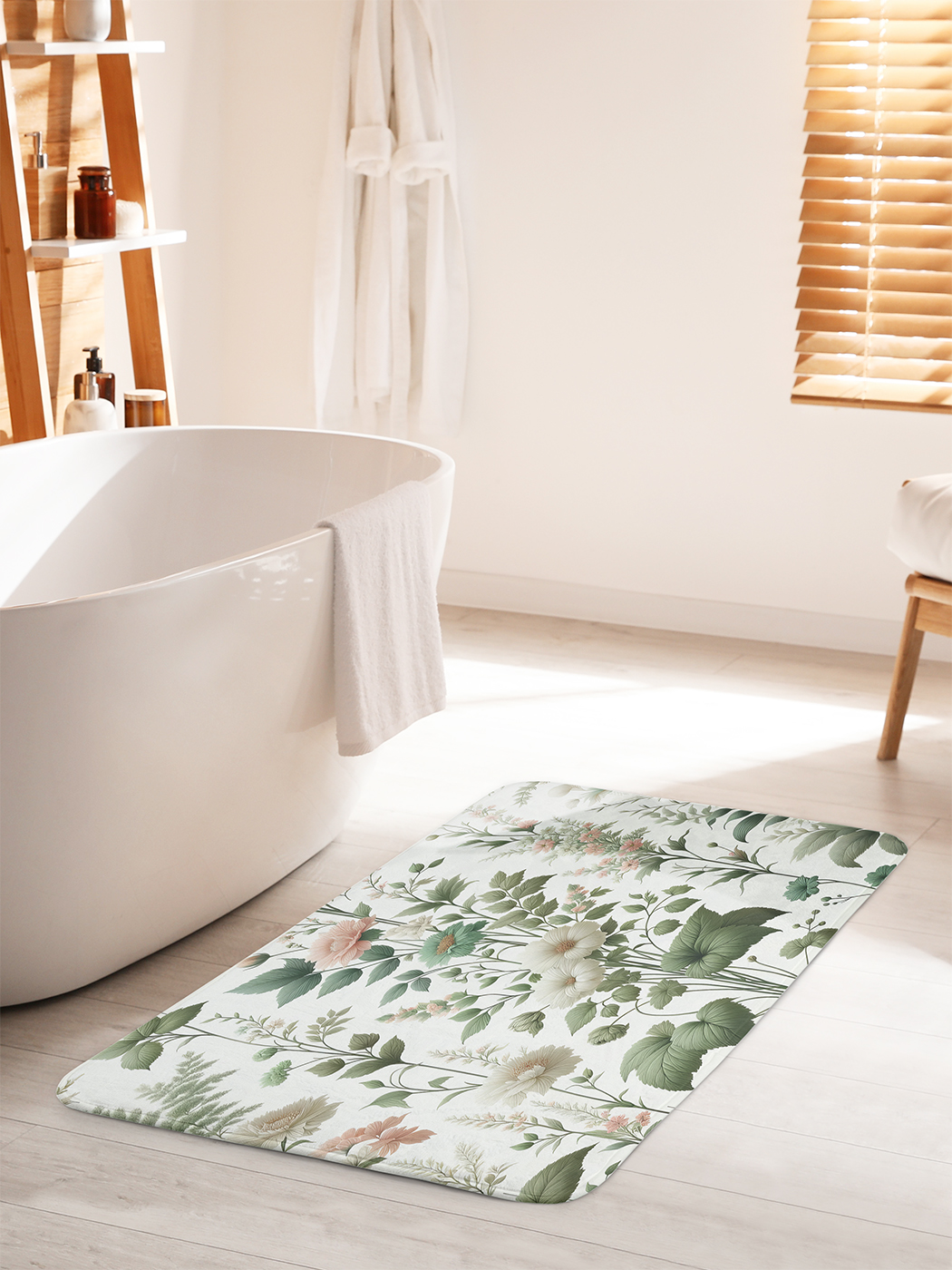 

Коврик для ванной туалета душа JoyArty "Цветочное панно", bath_sd1797_60x100