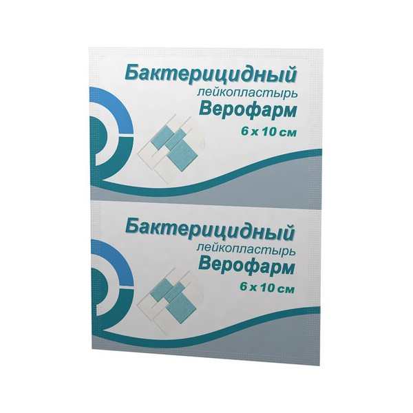 

Лейкопластырь бактерицидный ВЕРОФАРМ, полоска 6х10 см, тканевая основа, 125 шт, Бежевый