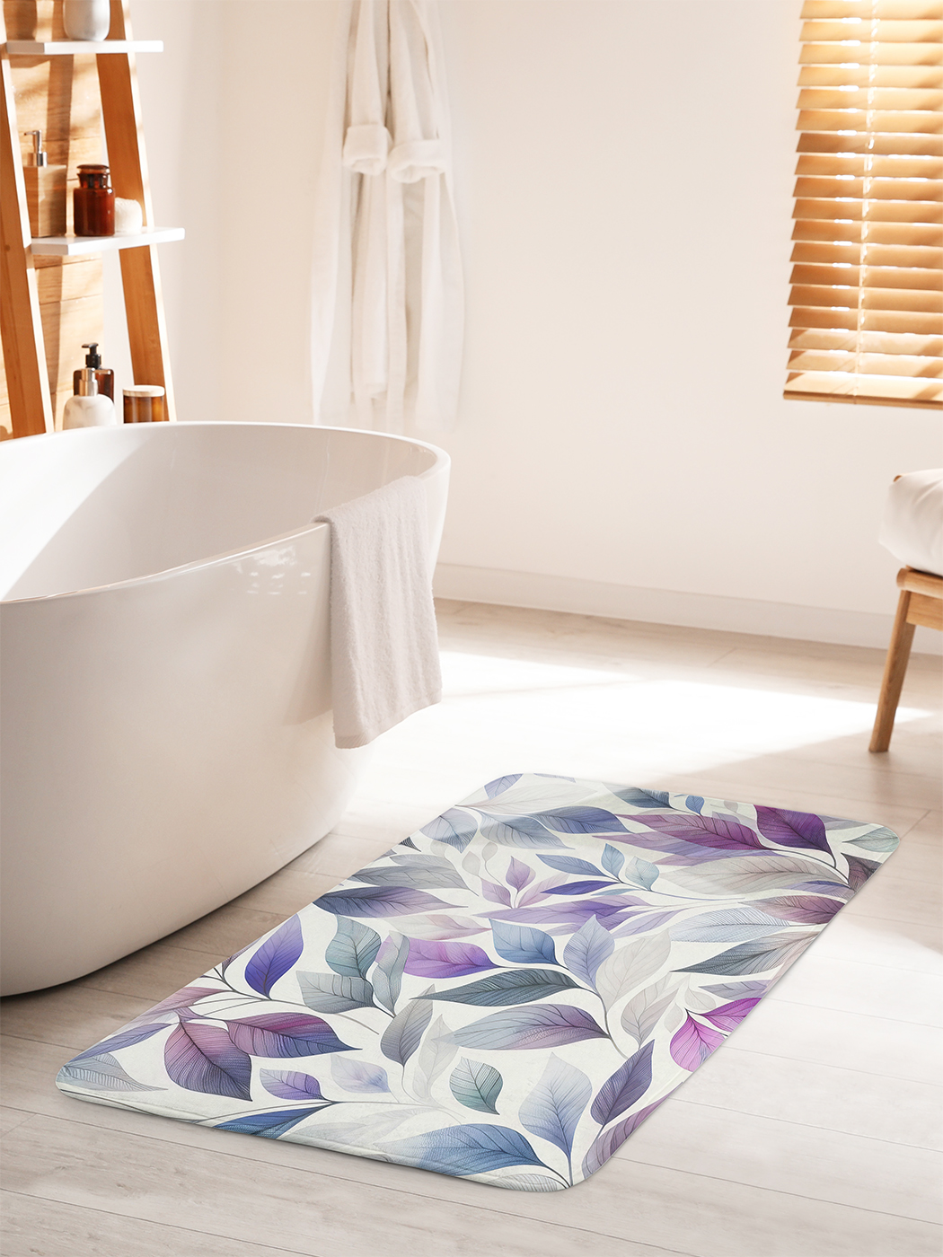 

Коврик для ванной туалета душа JoyArty "Листья", bath_sd1841_60x100