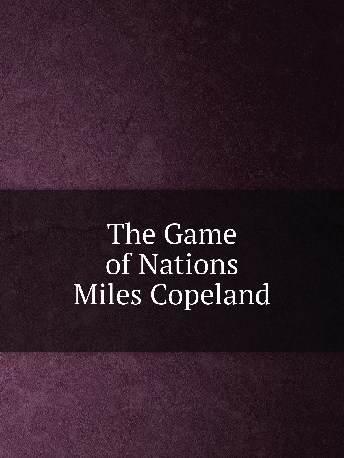 

The Game of Nations - Miles Copeland