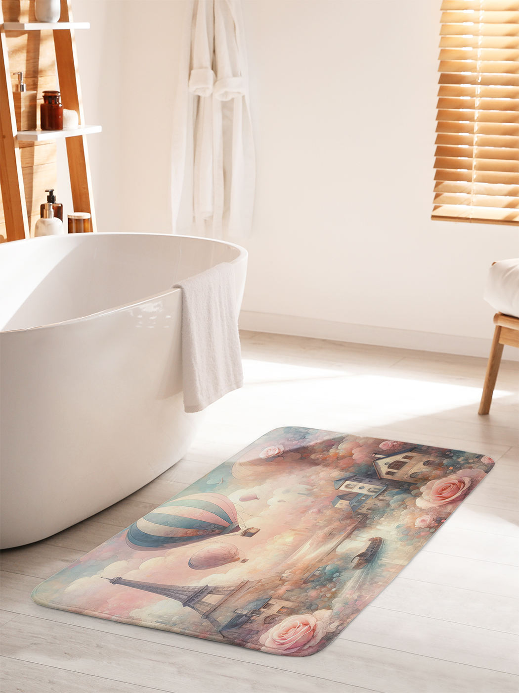 

Коврик для ванной туалета душа JoyArty "Нежный Париж", bath_sd1902_60x100