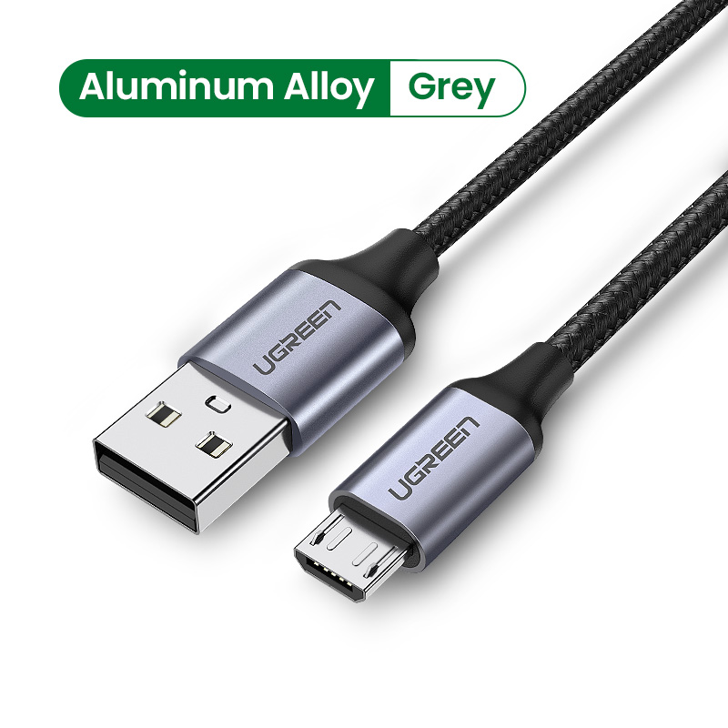 

Кабель micro USB-USB uGreen US290 3м серый, черный, US290