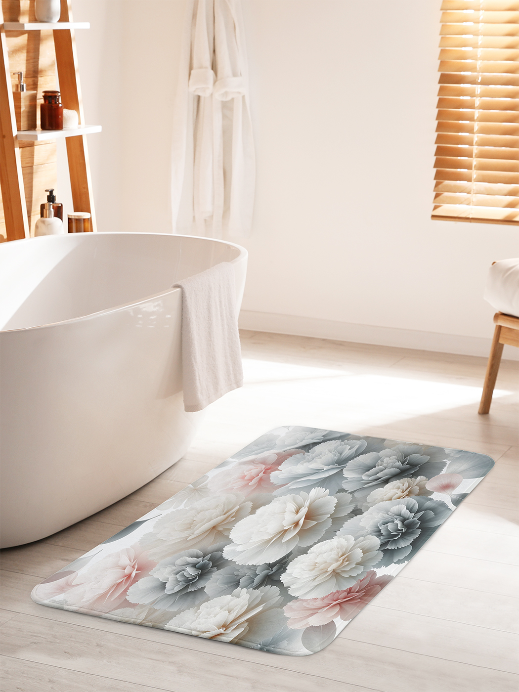 

Коврик для ванной туалета душа JoyArty "Гвоздики", bath_sd1904_60x100