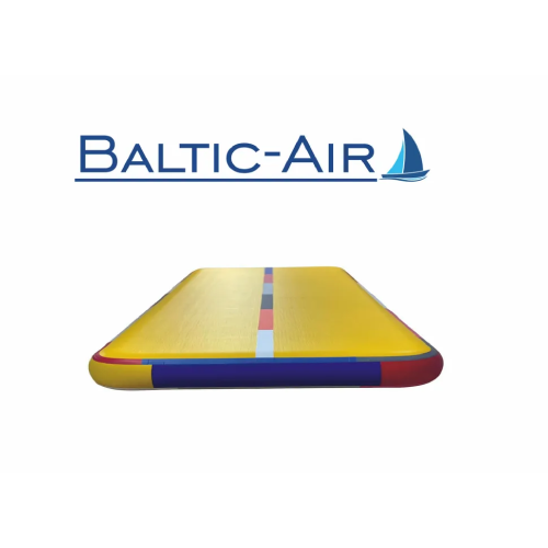 Акробатическая дорожка BalticAir 1000 x 200 x 20 Желтая с разноцветным боком 2057
