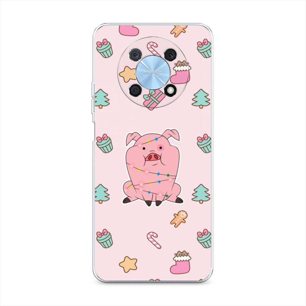 

Чехол для Huawei Nova Y90 "Розовая свинка", Розовый;зеленый, 6109350-5