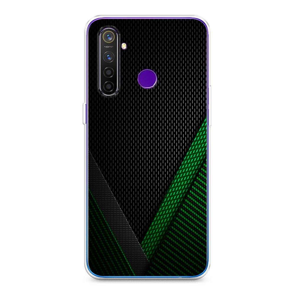 

Чехол Awog на Realme 5 Pro "Зеленый карбон", Разноцветный, 251650-3