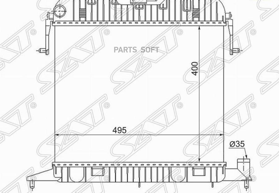 

Радиатор Opel Omega A 1.8/2.0 86-94 Sat арт. OP0002