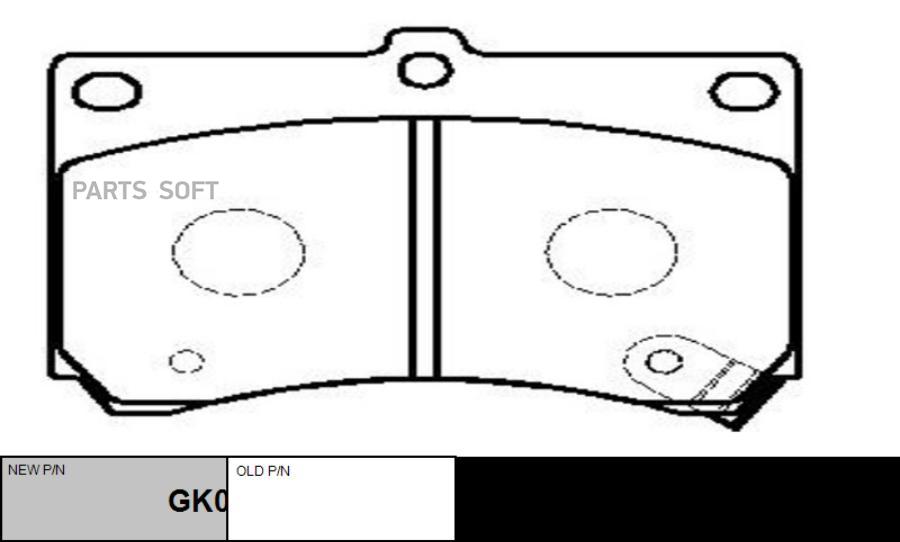 

Тормозные колодки Ctr GK0648