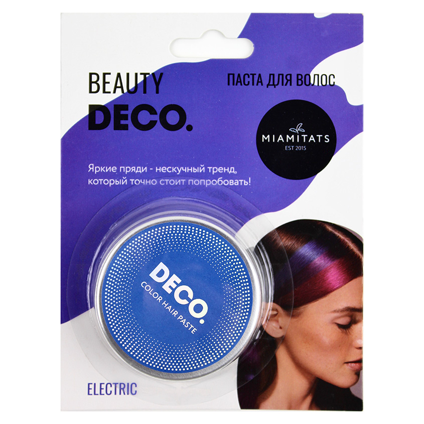 Паста для волос DECO. by Miami tattoos цветная (Electric)