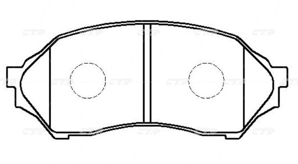 

Тормозные колодки Ctr GK0647