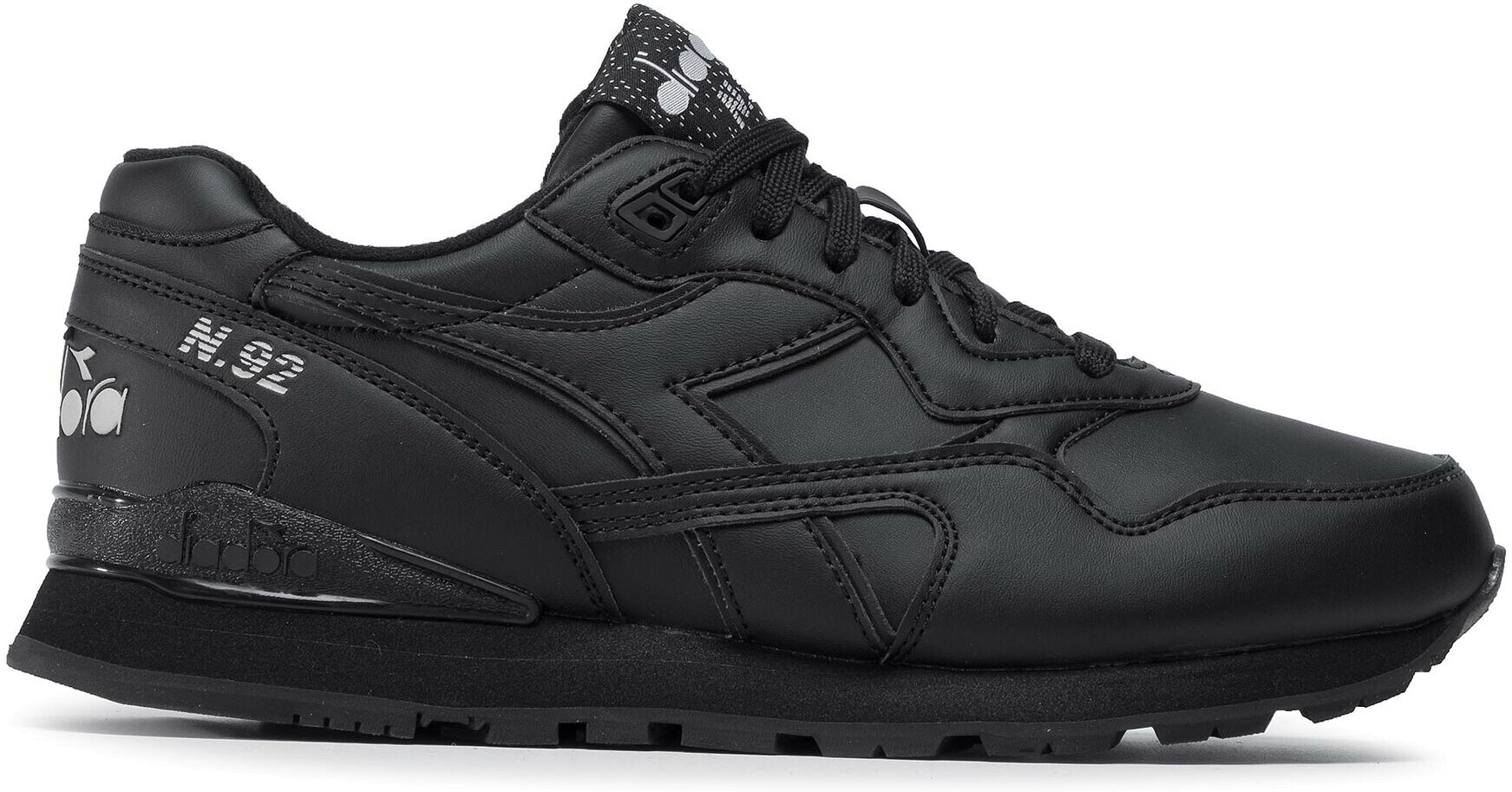 

Кроссовки унисекс Diadora N.92 L черные 10.5 UK, Черный, N.92 L