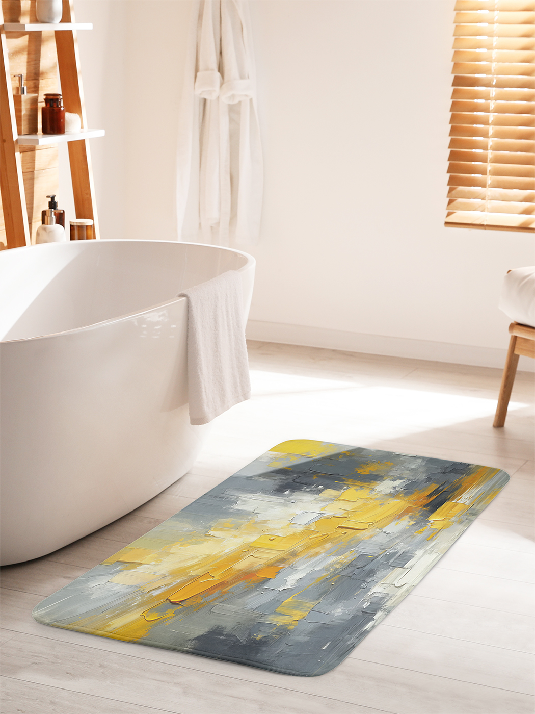 

Коврик для ванной туалета душа JoyArty "Хаотичные краски", bath_sd2012_60x100