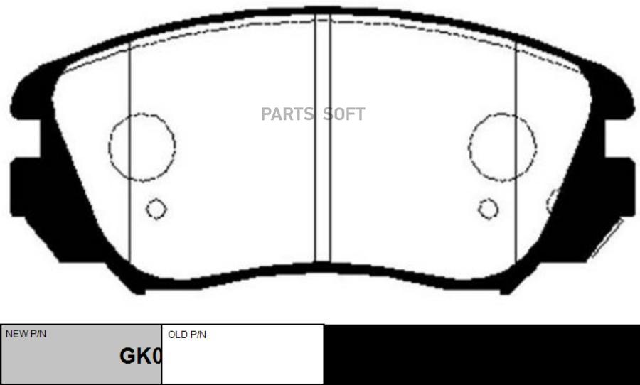 

Тормозные колодки Ctr GK0452