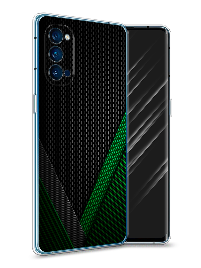 

Чехол Awog на Oppo Reno 4 Pro 5G "Зеленый карбон", Разноцветный, 253750-3