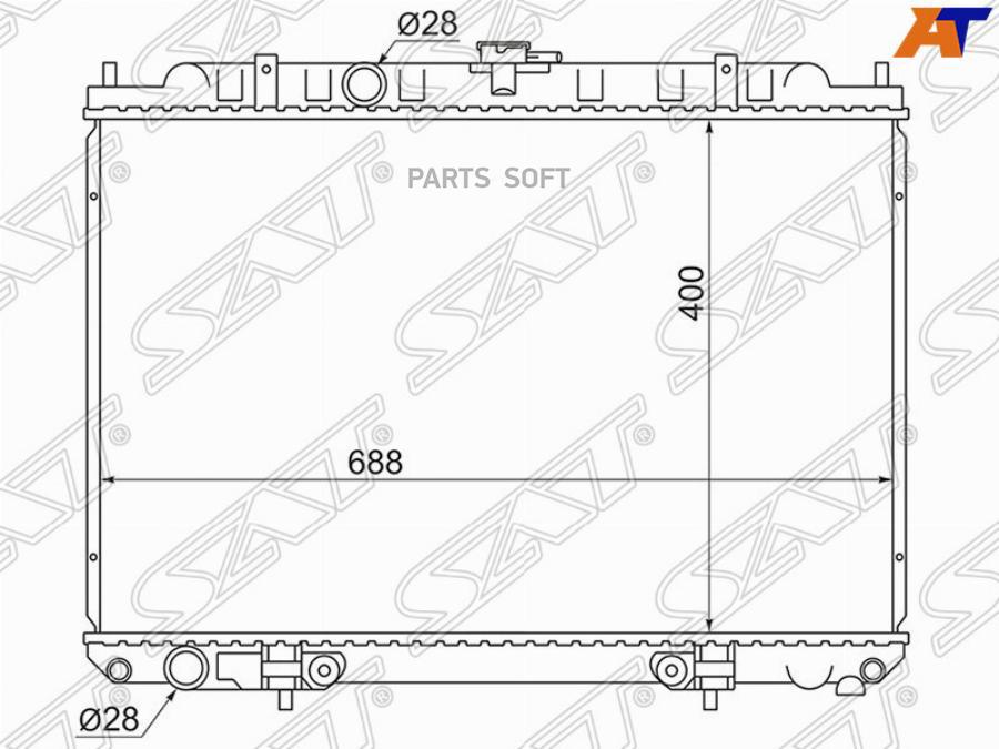 

Радиатор Nissan Avenir/Tino V10 Qg18em/Expert Qg18 98- Sat арт. NS0003-W11