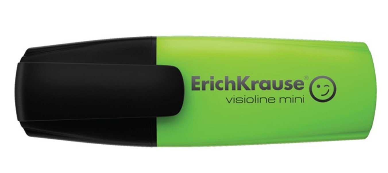 

Текстмаркер ErichKrause Visioline Mini Neon, цвет чернил зеленый, 10 шт